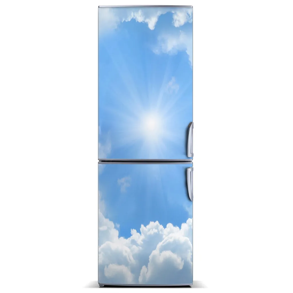 Tulup Kühlschrankdekoration - Magnetmatte - 60 cm x 180 cm - Magnet auf dem Kühlschrank - Wolken Im Himmel